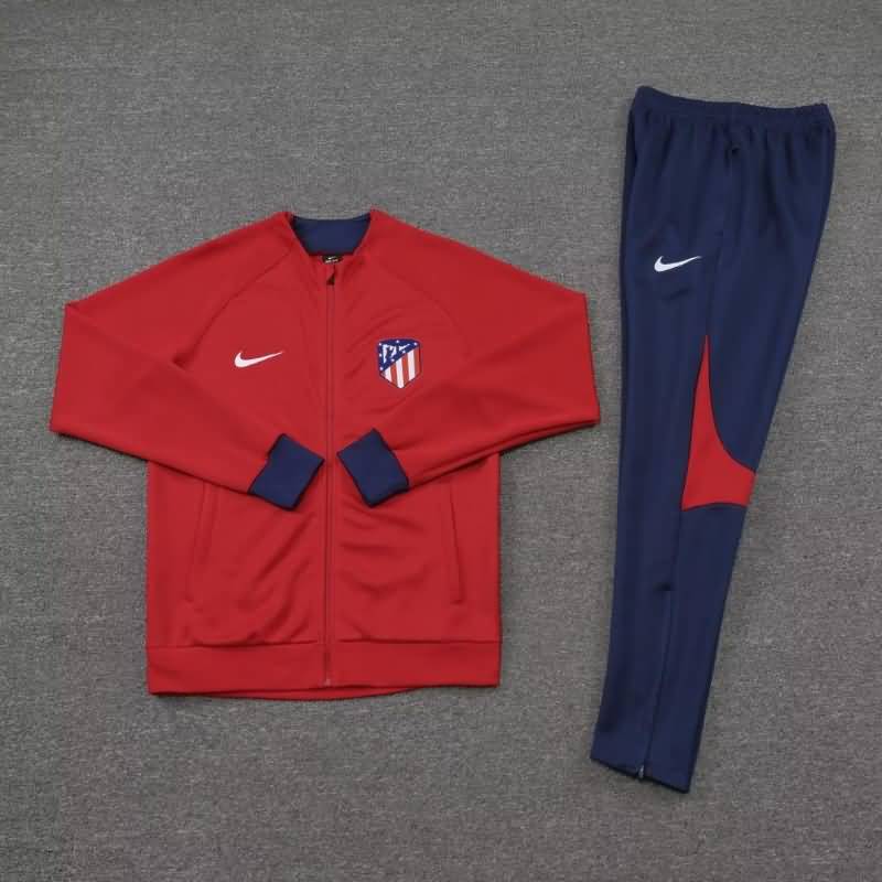 Atletico Madrid Soccer Tracksuit 03 Red Replica 22/23