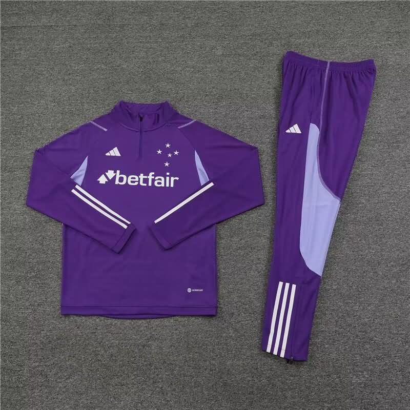 Cruzeiro Soccer Tracksuit Purple Replica 2023