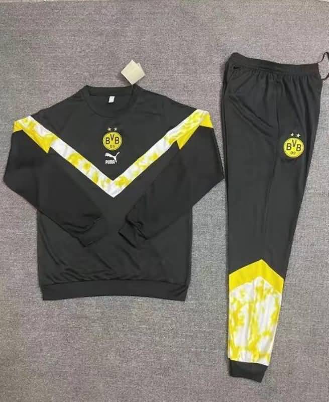 Kids Dortmund Soccer Tracksuit Black Replica 22/23