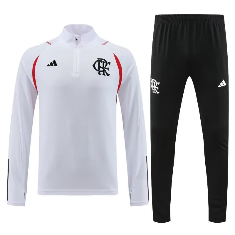 Flamengo Soccer Tracksuit 03 White Replica 22/23