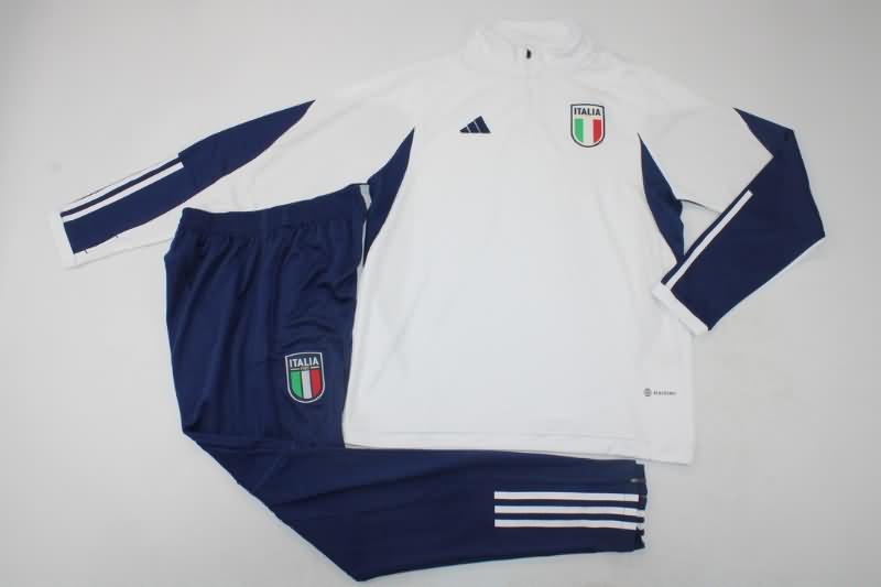 Italy Soccer Tracksuit 02 White Replica 2023