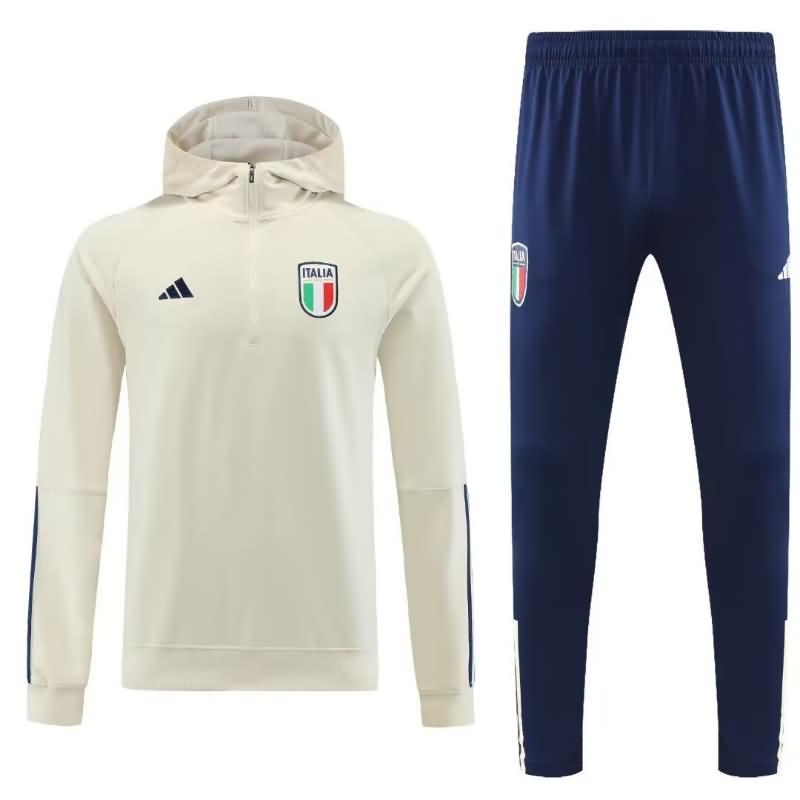 Italy Soccer Tracksuit 04 White Replica 2023