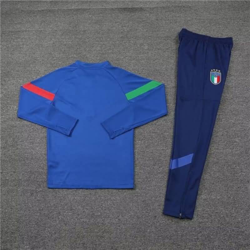Italy Soccer Tracksuit Blue Replica 2022