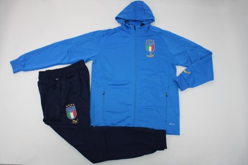 Italy Soccer Tracksuit 03 Blue Replica 2022