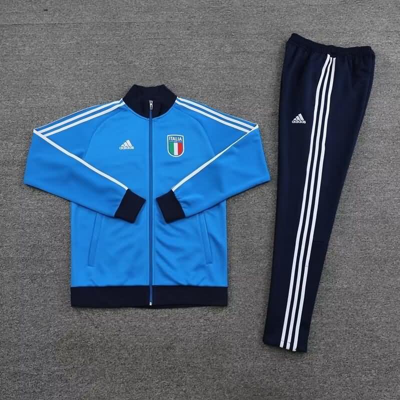 Italy Soccer Tracksuit 07 Blue Replica 2022