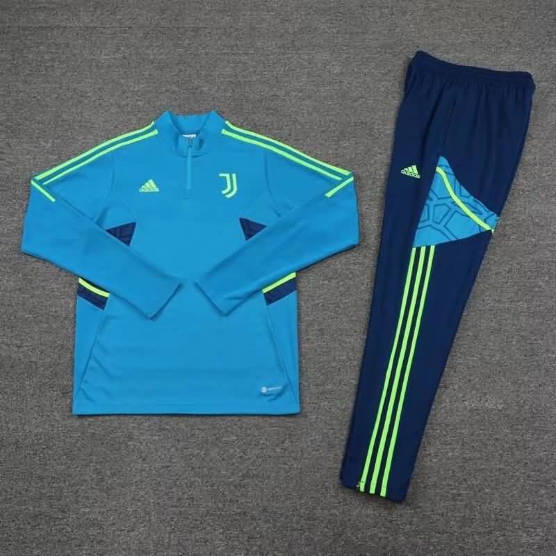 Juventus Soccer Tracksuit Blue Replica 22/23