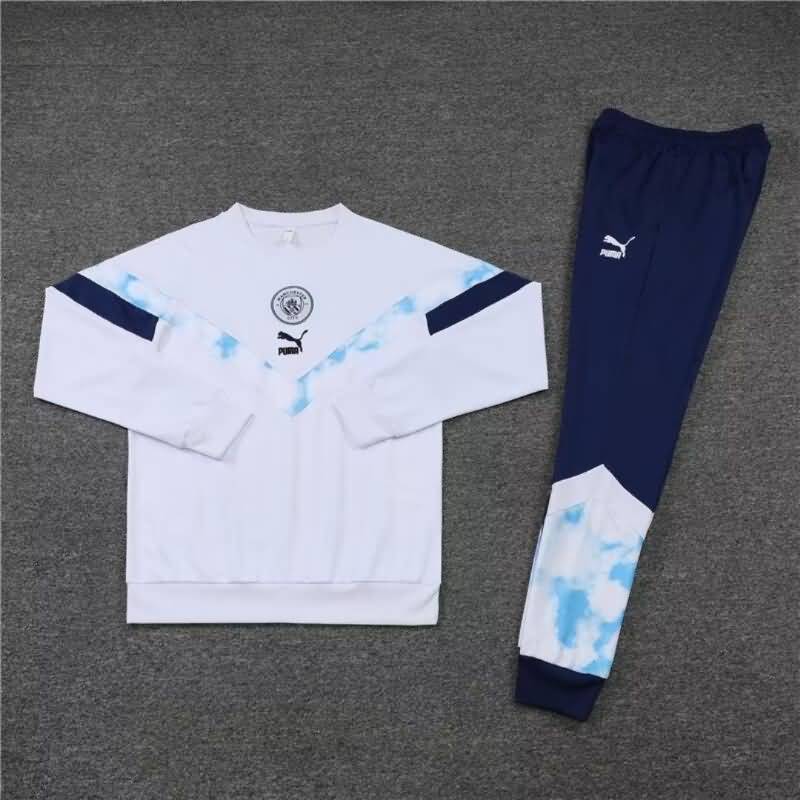Manchester City Soccer Tracksuit White Replica 22/23