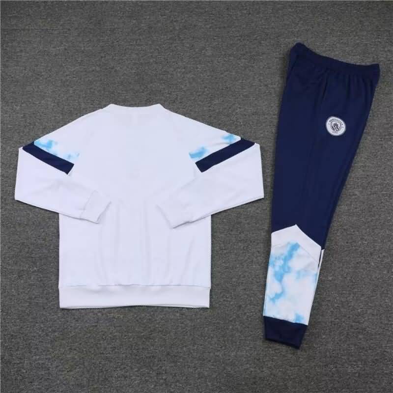 Manchester City Soccer Tracksuit White Replica 22/23