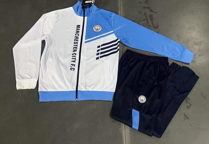 Manchester City Soccer Tracksuit 03 White Replica 22/23