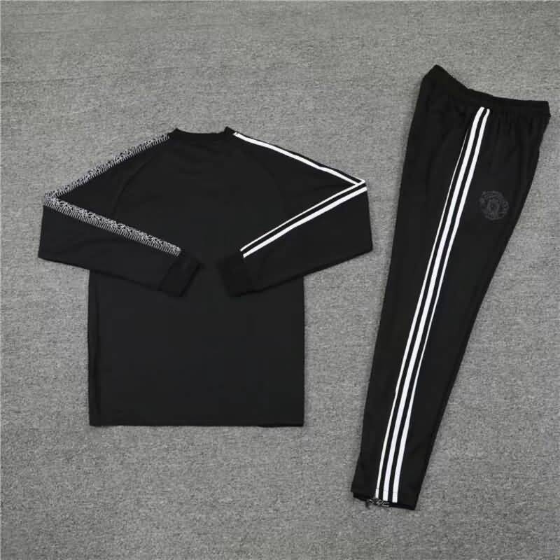 Manchester United Soccer Tracksuit 02 Black Replica 22/23