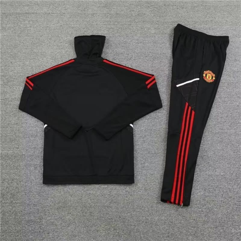 Manchester United Soccer Tracksuit 06 Black Replica 22/23