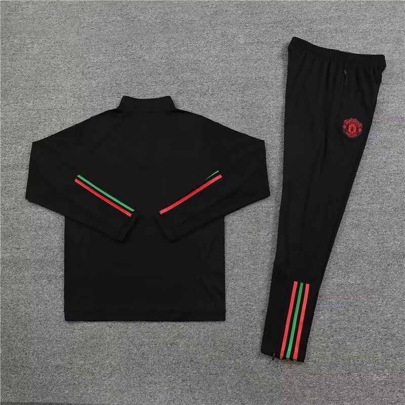 Manchester United Soccer Tracksuit 11 Black Replica 22/23