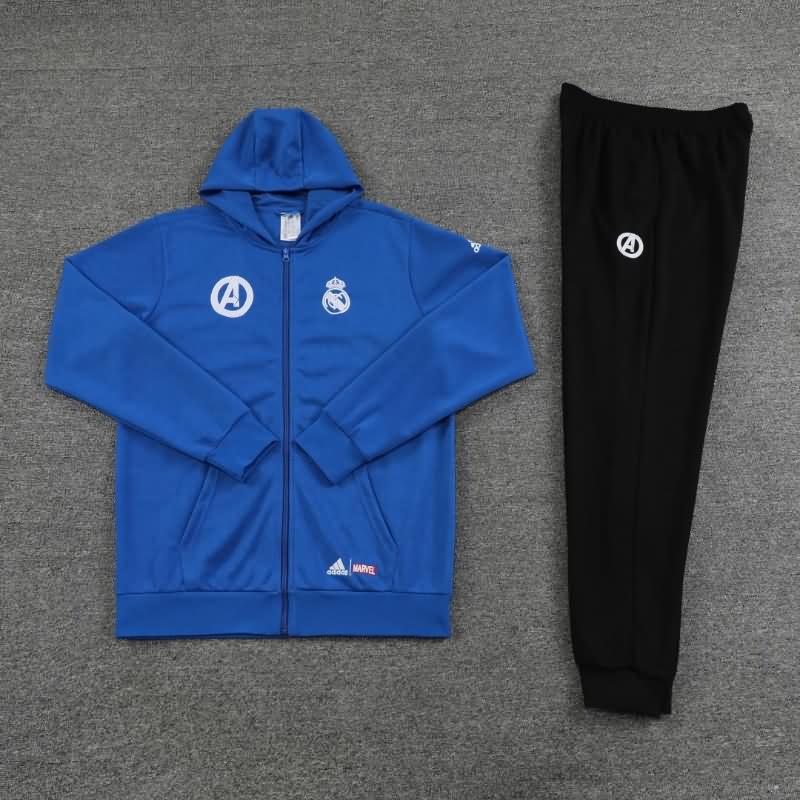 Real Madrid Soccer Tracksuit 02 Blue Replica 22/23