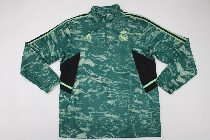 Real Madrid Soccer Tracksuit Green Replica 22/23