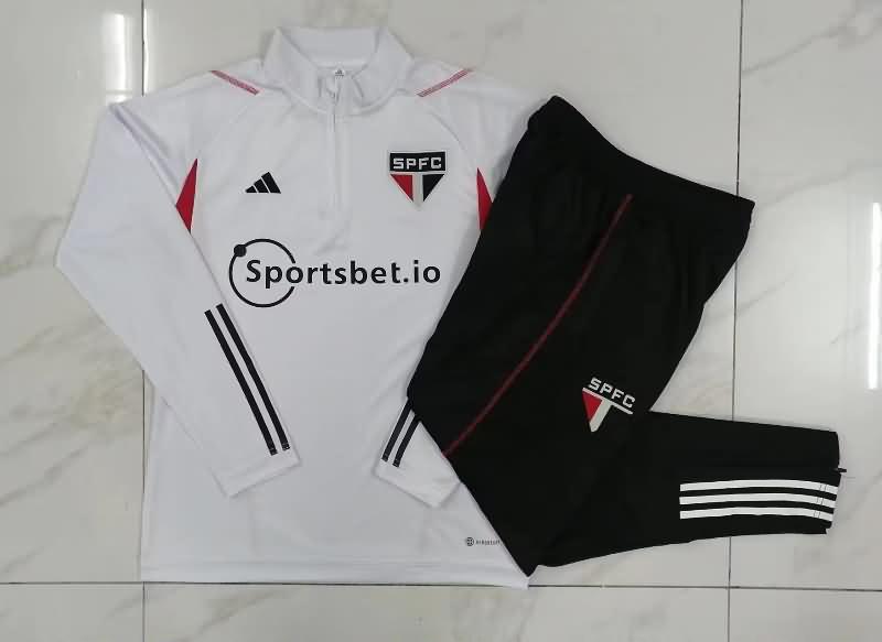 Sao Paulo Soccer Tracksuit 02 White Replica 2023