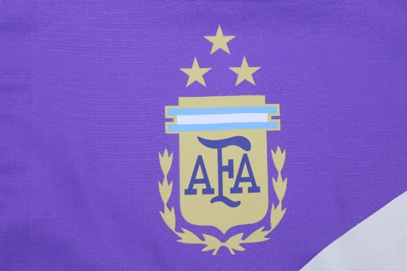 Argentina Soccer Windbreaker Purple White Replica 22/23