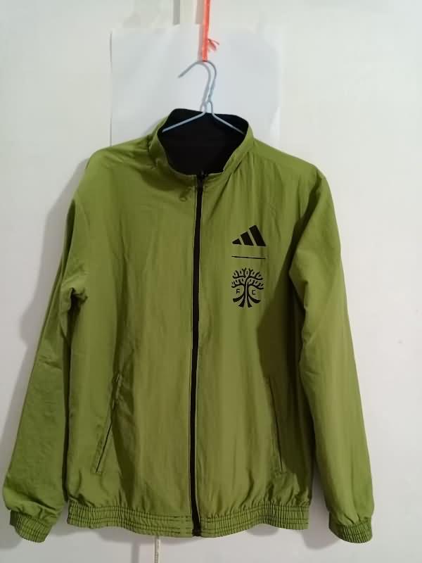 Austin Soccer Windbreaker Grey Green Reversible Replica 2023