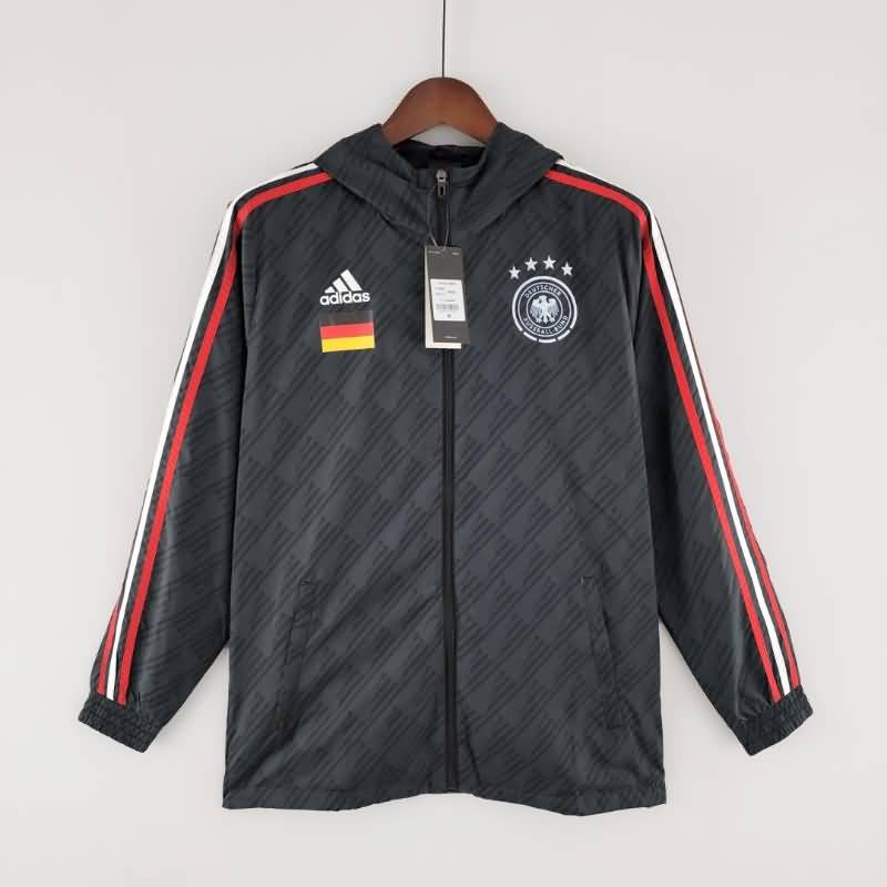 Germany Soccer Windbreaker Black Replica 2022