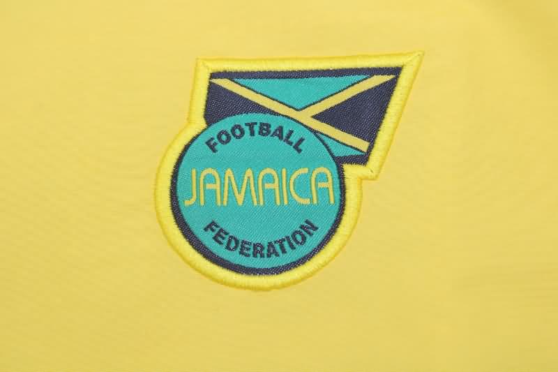 Jamaica Soccer Windbreaker Yellow Black Reversible Replica 2023