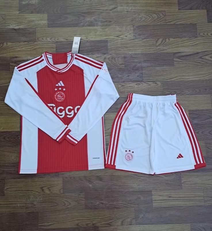 Ajax Soccer Jersey Home Long Sleeve Replica 23/24