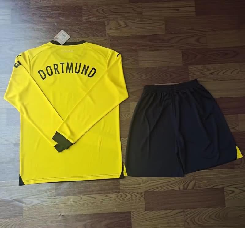 Dortmund Soccer Jersey Home Long Sleeve Replica 23/24