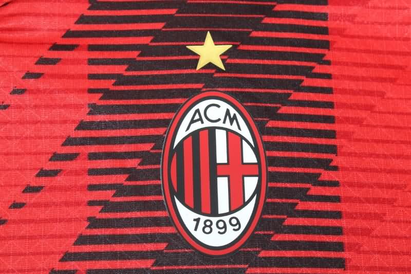 AC Milan Soccer Jersey Home Long Sleeve (Player) 23/24