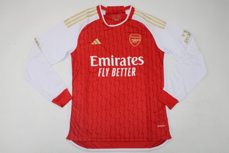 Arsenal Soccer Jersey Home Long Sleeve Replica 23/24