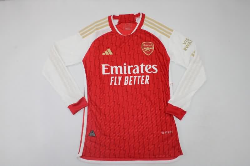 Arsenal Soccer Jersey Home Long Sleeve (Player) 23/24
