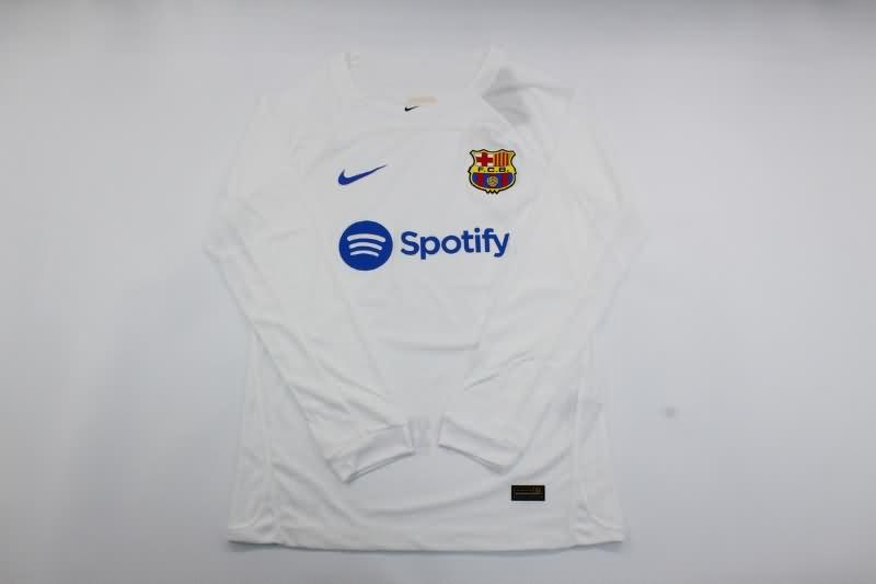 Barcelona Soccer Jersey Away Long Sleeve (Player) 23/24