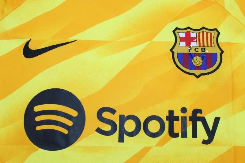 Barcelona Soccer Jersey Goalkeeper Yellow Long Sleeve Replica 23/24