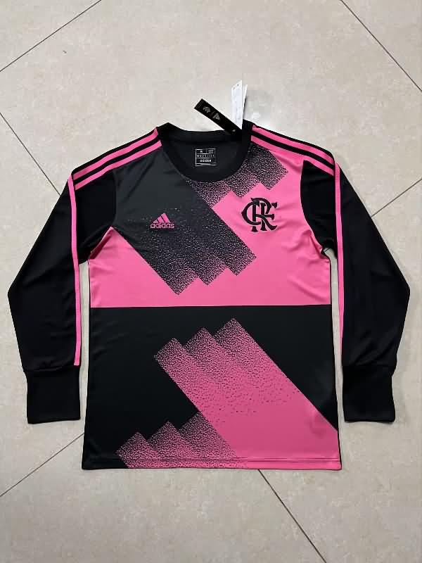 Flamengo Soccer Jersey Goalkeeper Pink Long Replica 2023