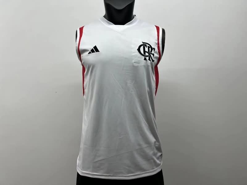 Flamengo Soccer Jersey White Vest Replica 2023