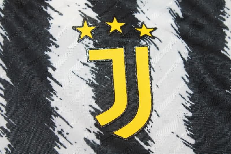 Juventus Soccer Jersey Home Long Sleeve (Player) 23/24