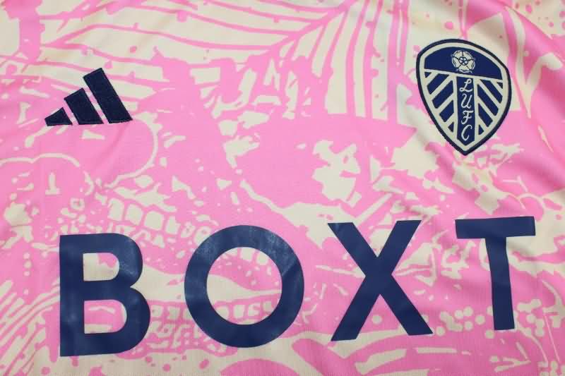 Leeds United Soccer Jersey Pink Replica 23/24