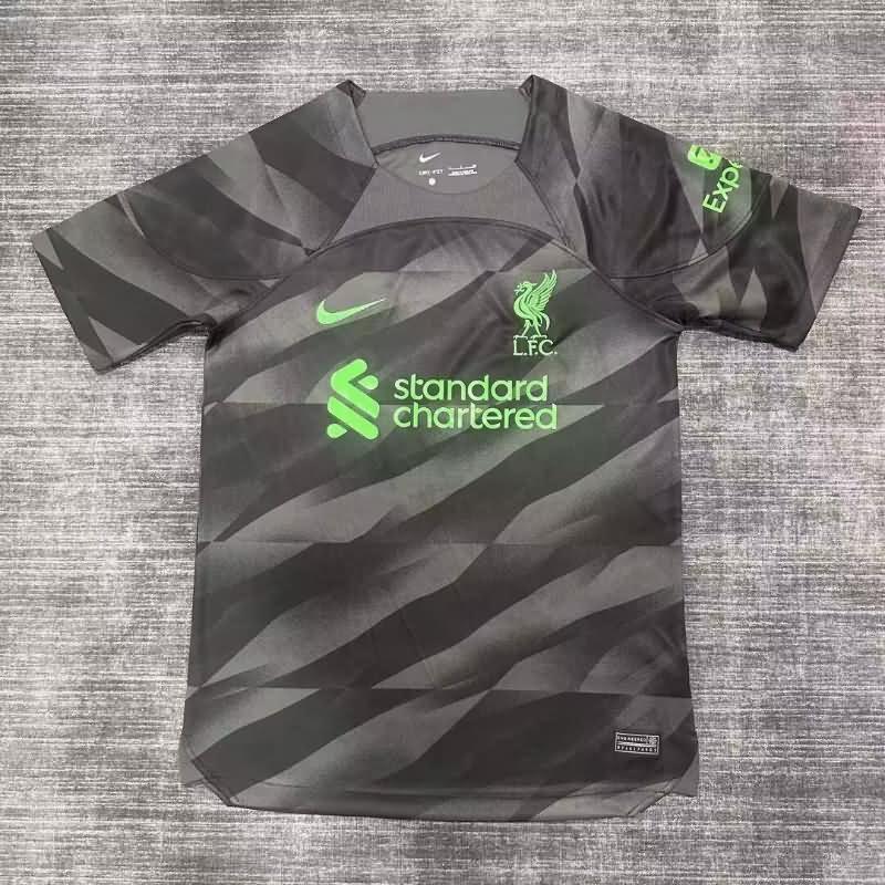 Liverpool Soccer Jersey Goalkeeper Black Replica 23/24