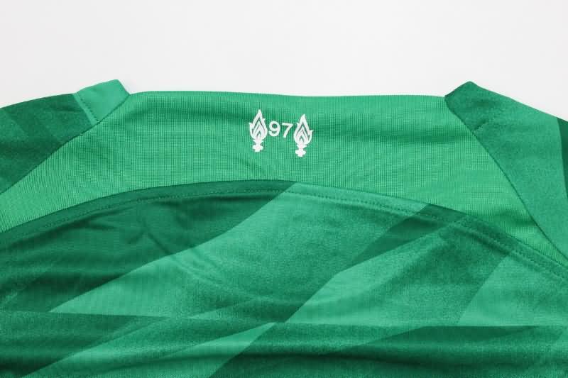 Liverpool Soccer Jersey Goalkeeper Green Long Sleeve Replica 23/24