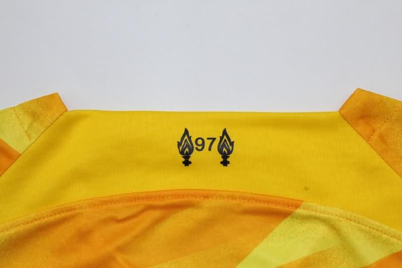 Liverpool Soccer Jersey Goalkeeper Yellow Long Sleeve Replica 23/24