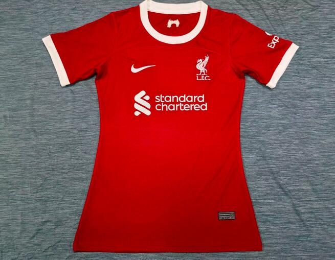 Liverpool Soccer Jersey Home Women Replica 23/24