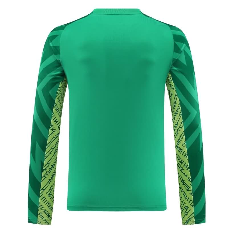 Manchester City Soccer Jersey 02 Goalkeeper Green Long Sleeve Replica 23/24
