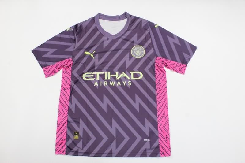 Manchester City Soccer Jersey Goalkeeper Purples Replica 23/24