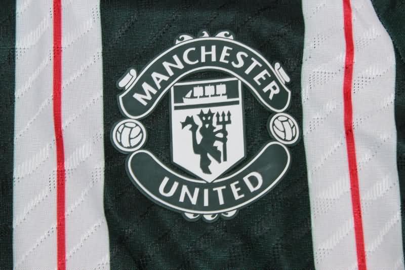 Manchester United Soccer Jersey Away Long Sleeve (Player) 23/24