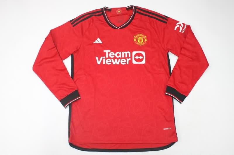 Manchester United Soccer Jersey Home Long Sleeve Replica 23/24