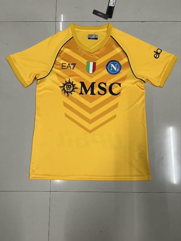 Napoli Soccer Jersey Goalkeeper Yellow Replica 23/24