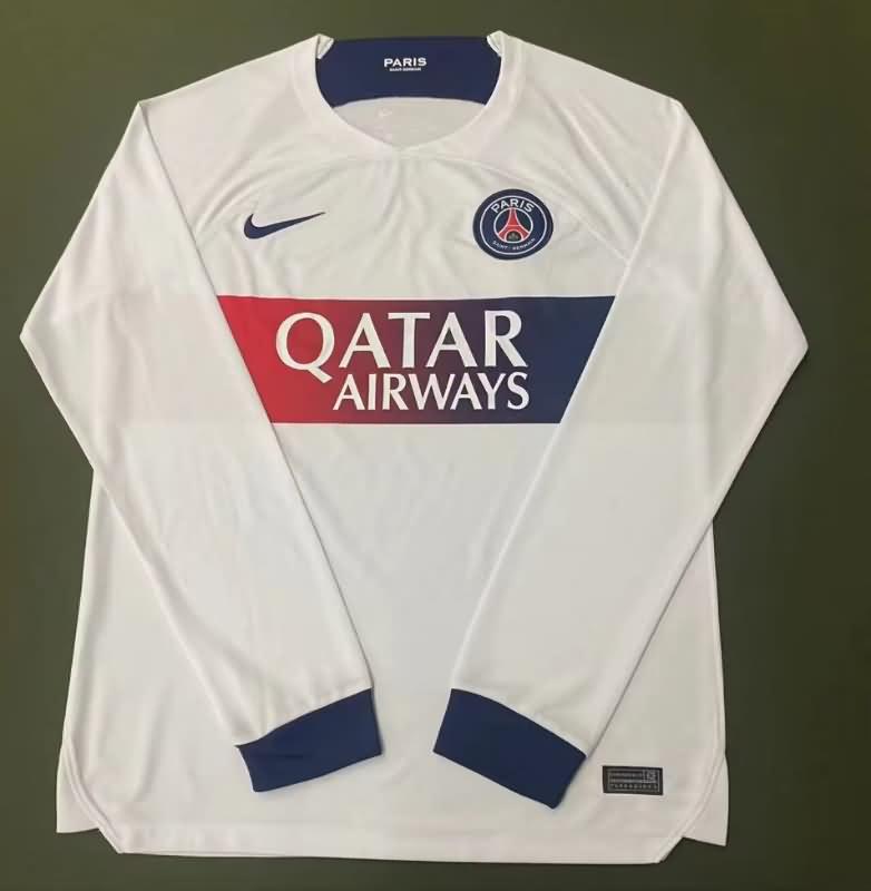 Paris St Germain Soccer Jersey Away Long Sleeve Replica 23/24
