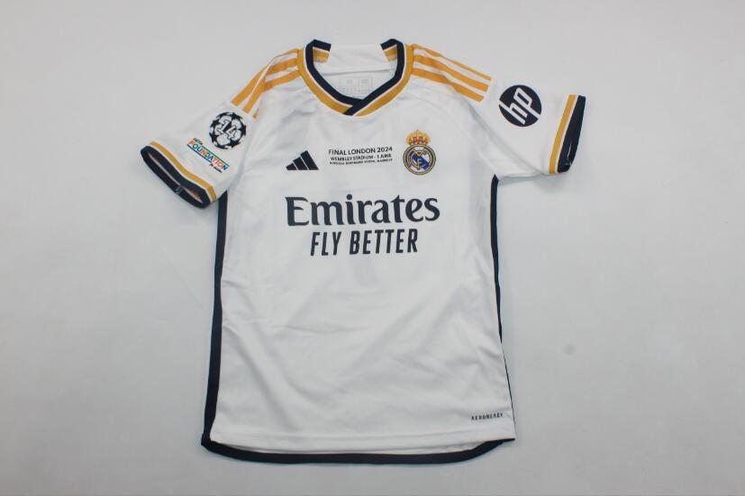 Real Madrid Soccer Jersey Home UCL Final Replica 23/24