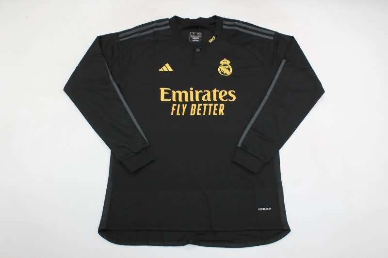 Real Madrid Soccer Jersey Third Long Sleeve Replica 23/24