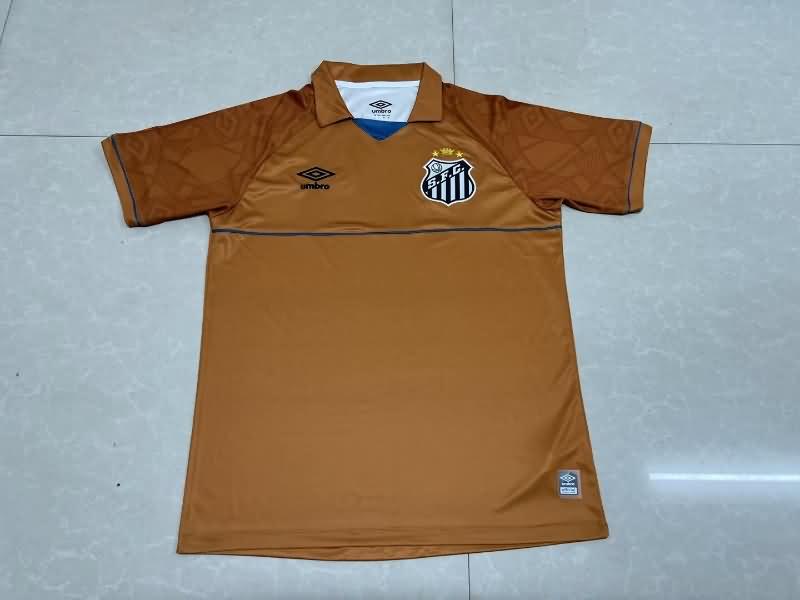 Santos Soccer Jersey Goalkeeper Brown Replica 2023