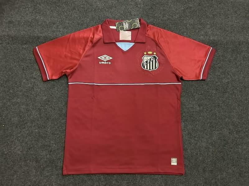 Santos Soccer Jersey Goalkeeper Red Replica 2023
