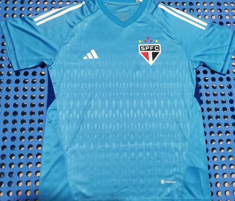 Sao Paulo Soccer Jersey Goalkeeper Blue Replica 2023