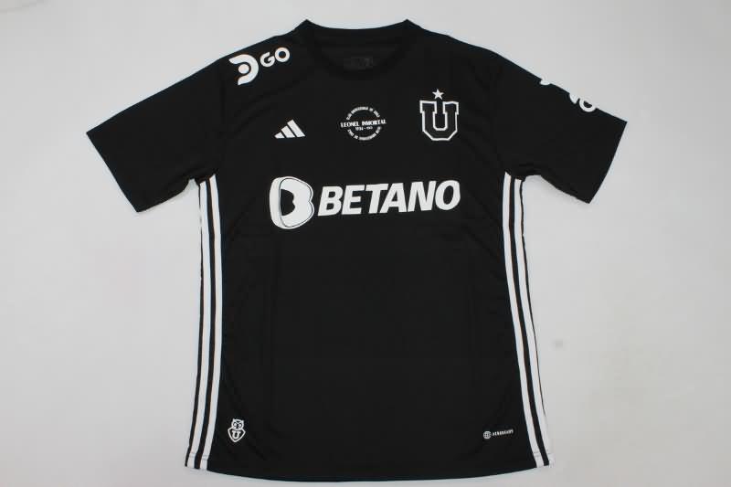 Universidad Chile Soccer Jersey Black Replica 2023